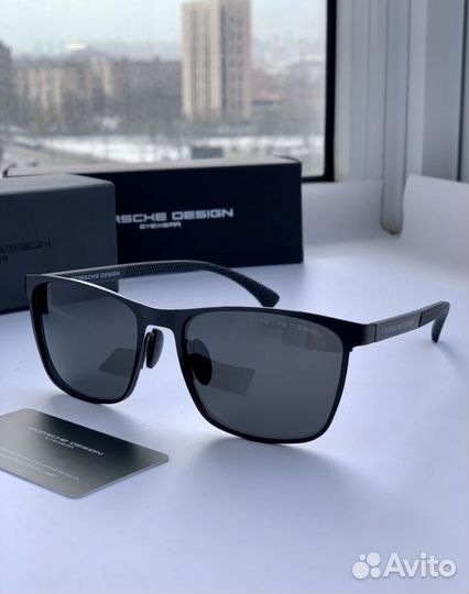 Очки porsche design черные поляризационные