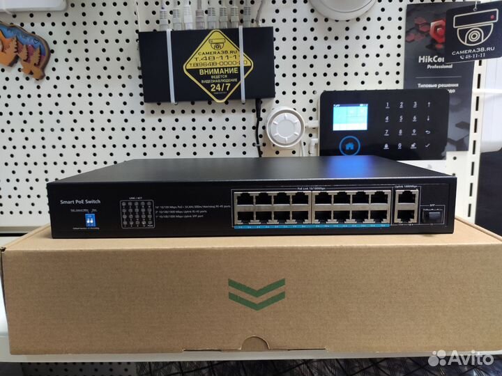 PoE коммутатор 16 портов