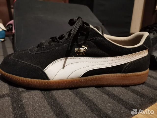 puma liga suede black