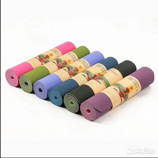 Коврик для йоги и фитнеса,пилатеса нескользящий