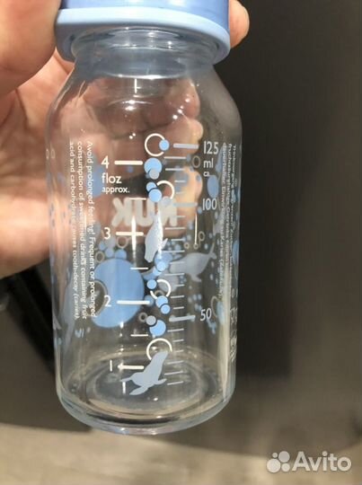 Бутылочки для кормления NUK стекло