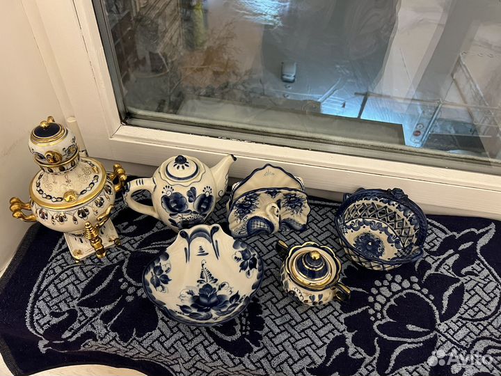 Посуда гжель