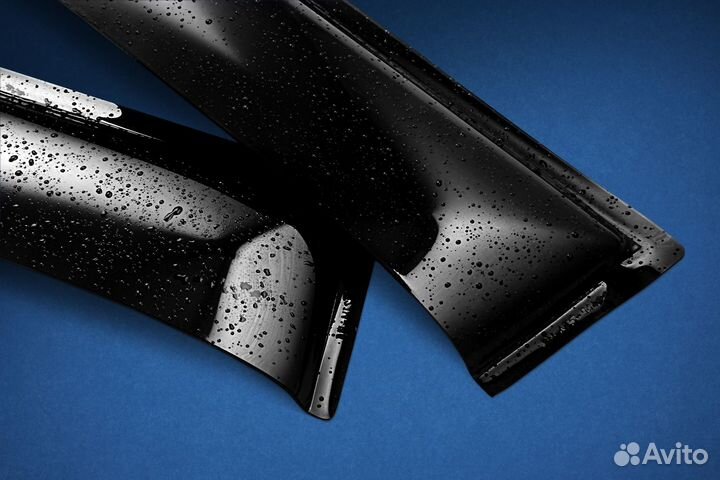 Дефлектор окон (накладной скотч 3М) 4 шт. renault megane II 2002-2009 седан / Рено Меган