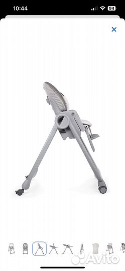 Стульчик для кормления chicco polly magic relax