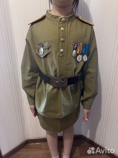 Детский военный костюм для девочки