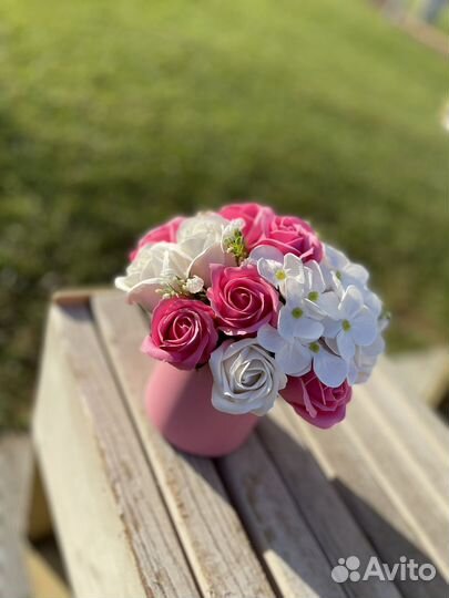 Букет из мыльных цветов, с доставкой