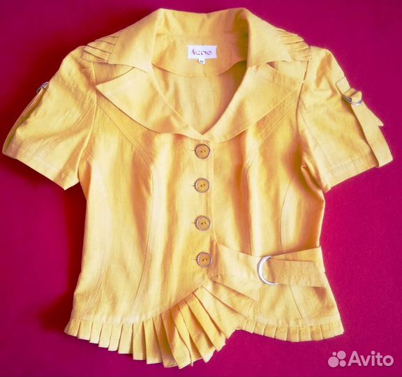 Костюм аспо из натурального льна 44 размер