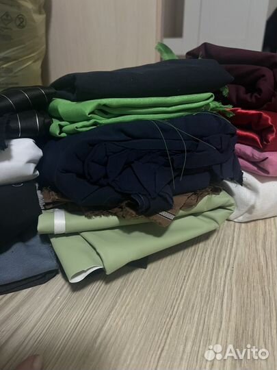 Отрезы ткани пакетом