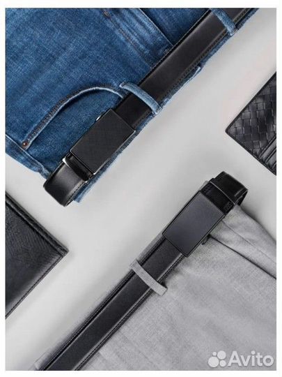 Автоматический ремень из натуральной кожи