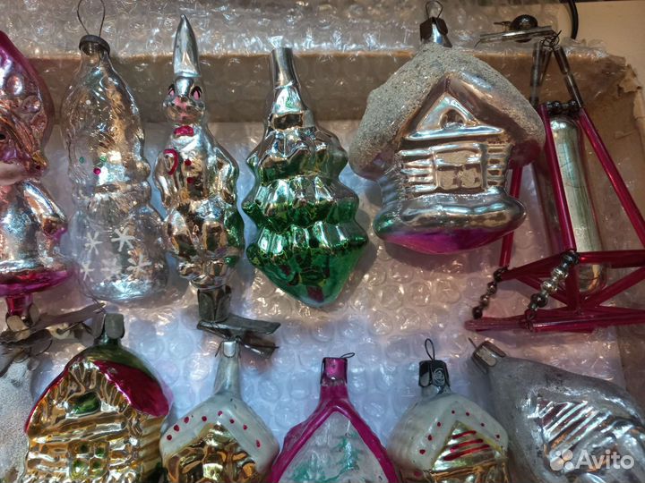Елочные игрушки СССР разные