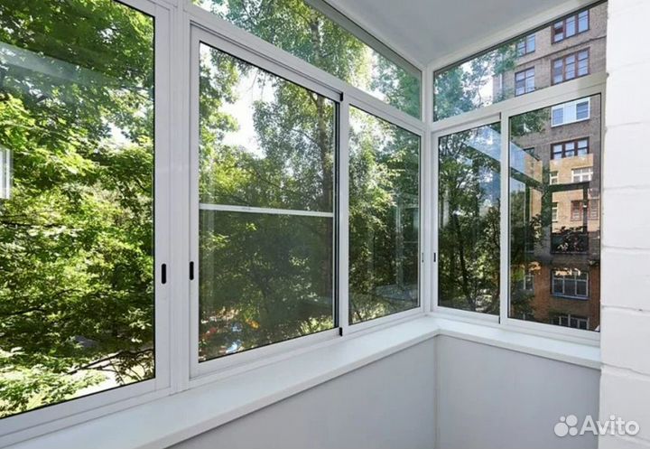 Остекление раздвижное с обшивкой