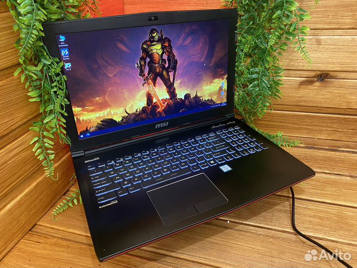 Игровой ноутбук MSI i7/SSD/8Gb/гарантия