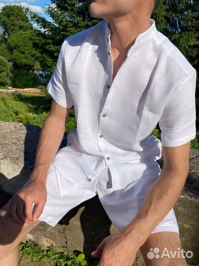 Рубашка + шорты мужской,новый