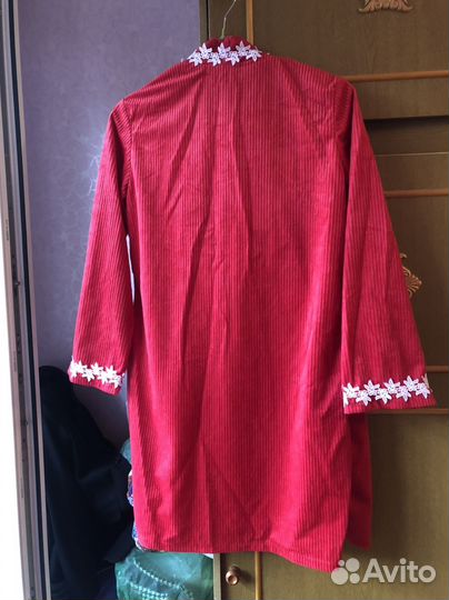 Женская пижама с халатом на поясе