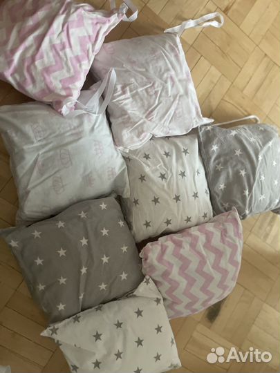 Подушечки бортики в кроватку