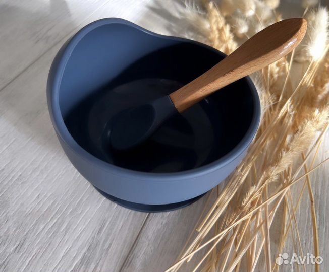 Тарелка для кормления ребенка силиконовая