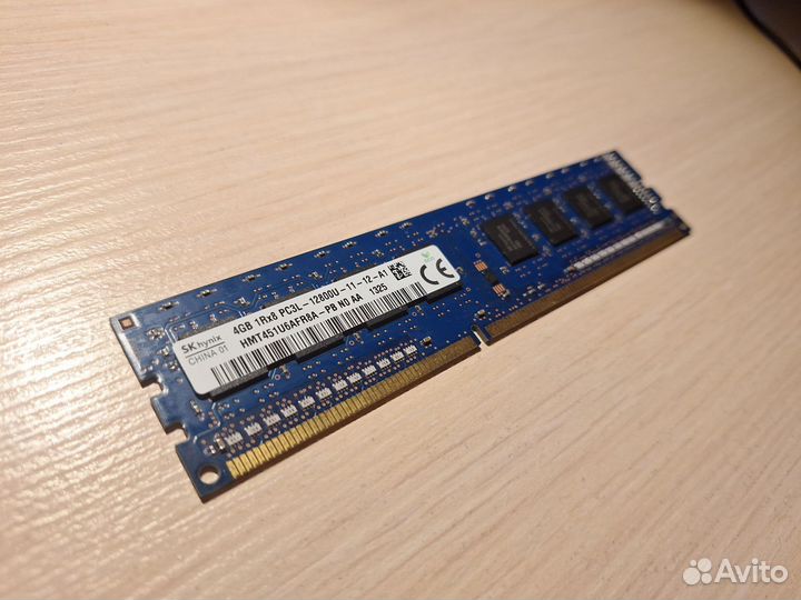 Оперативная память ddr3 4 gb 1600 MHz