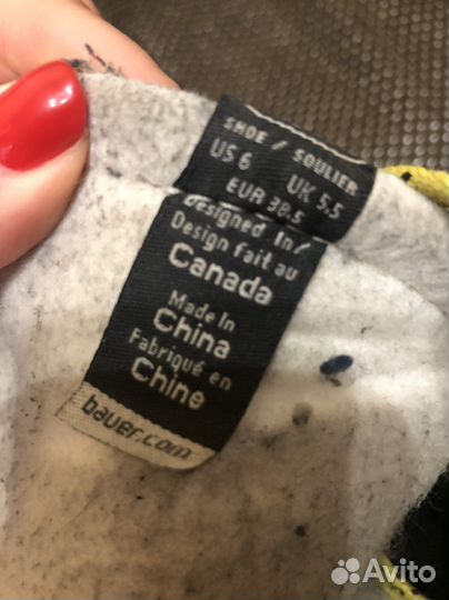 Хоккейные коньки bauer 38,5 размер