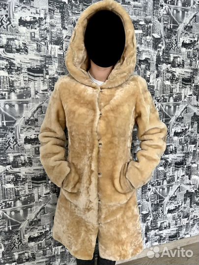 Мутоновая шуба 46 размер
