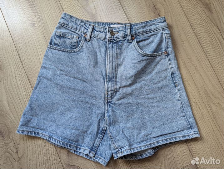 Джинсовые шорты zara 44 46