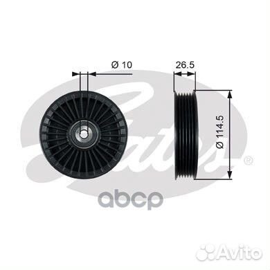 T36212 ролик нат. Opel Astra/Zafira/Vectra/Ome