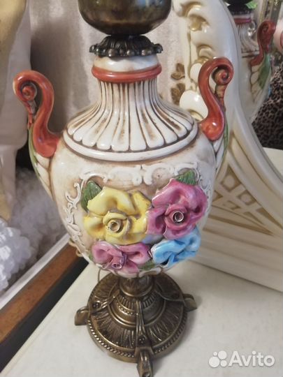 Винтажная Старинная Итальянская лампа