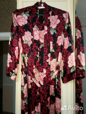 Халат из натурального шелка