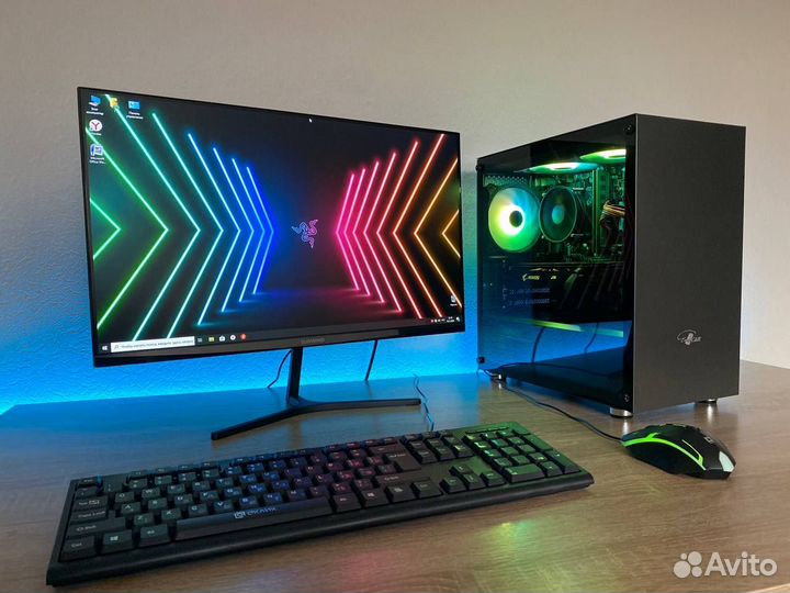 Игровой пк полный комплект с монитором