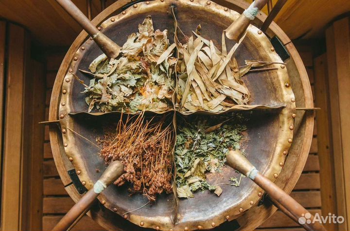 Веник для бани и травы Полынь Донник опт