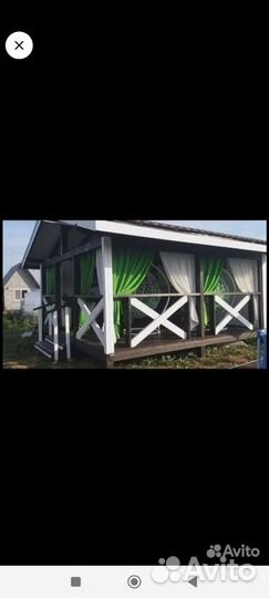 Строительство терраса веранда беседка