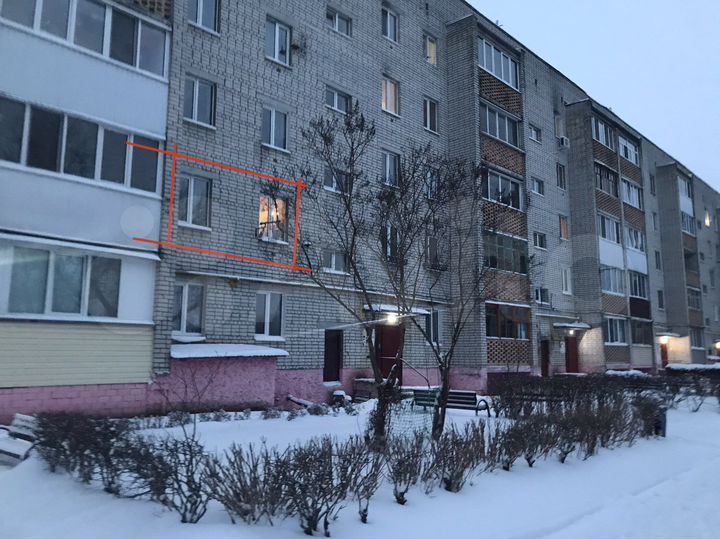 3-к. квартира, 62 м², 2/5 эт.