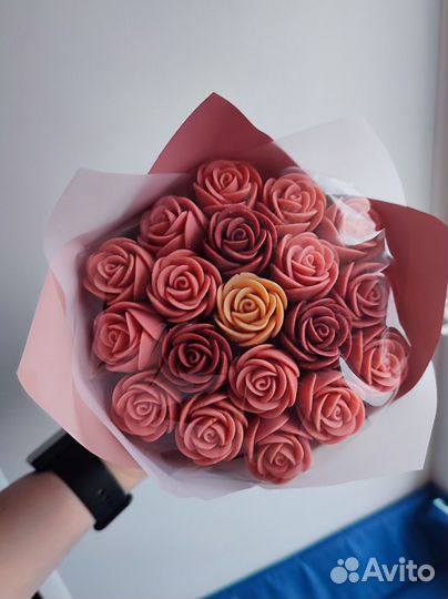 Букет из шоколада розы из бельгийского шоколада