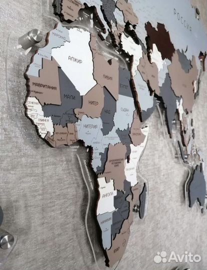 Карта мира и России 3d