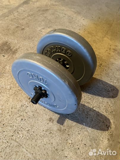 Штанга с гантелей