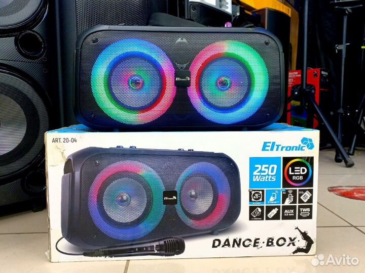 Большая Bluetooth колонка 250вт eltronic 20-04