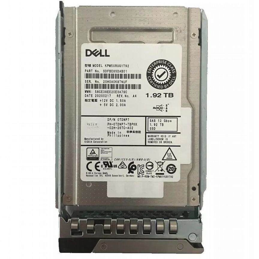 [TDNP7] Жесткий Диск Dell 1.92tb Sas 2,5" Ssd Tdnp7