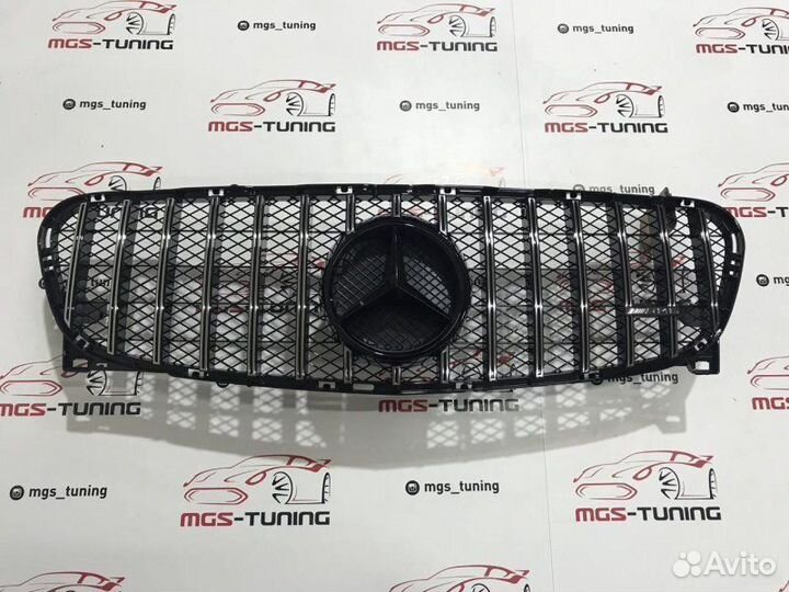 Решетка GLA GT Черная звезда 13-16г + AMG