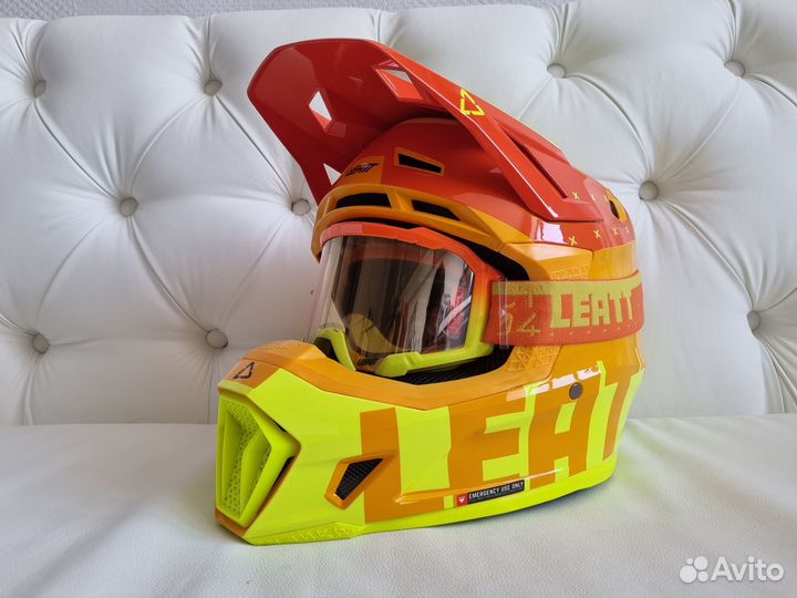 Маска + Шлем Leatt Moto 7.5 V23 Helmet Kit Citrus