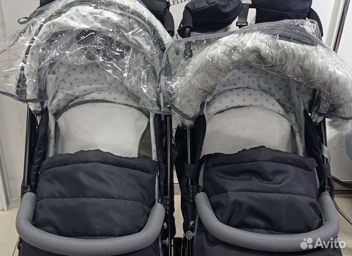 Санки коляска для двойни и погодок + доставка