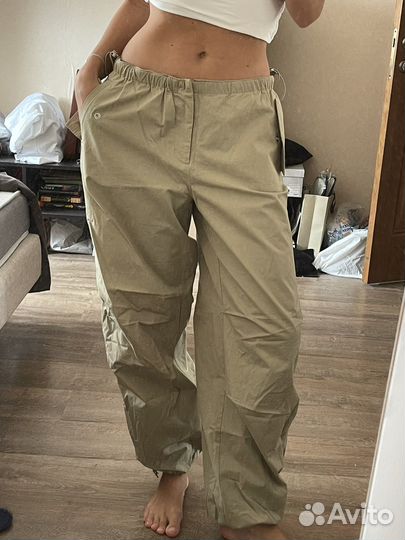 Штаны карго женские lime