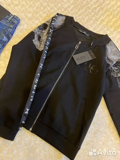 Джинсы с черепом Philipp Plein