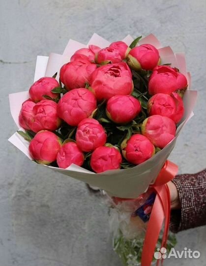 Пионы Букет пионов Доставка цветов