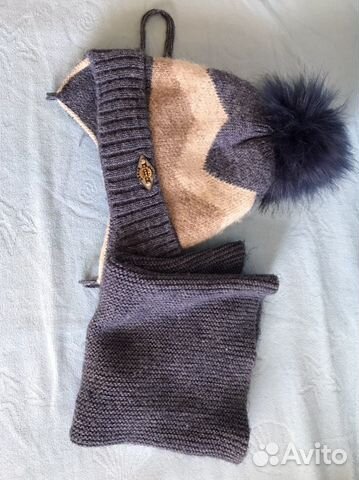 Набор шапка и шарф для мальчика