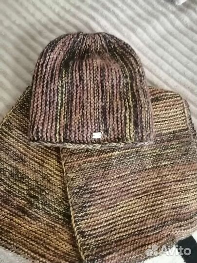 Комплект шапка и снуд женский