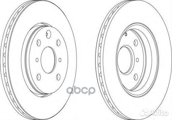 Диск торм. citroen C1/peugeot 107 05 DDF1527