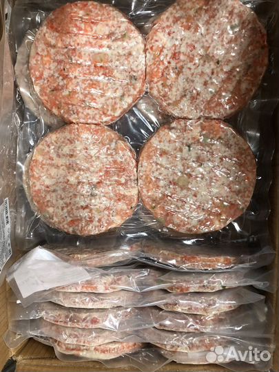 Котлеты из кальмара и Гребешка для гриля