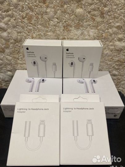 Наушники apple переходники новые