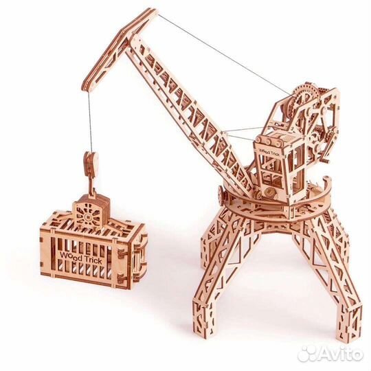 Подъемный кран с контейнером (Wood Trick)