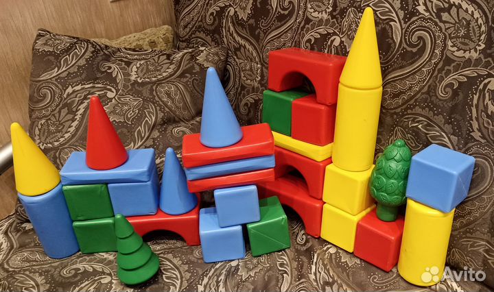 Кубики пластмассовые