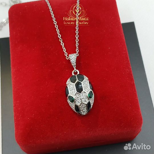 Цепочка с подвеской Змея Silver Bvlg Style